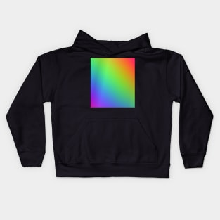 Gradient Metallic DIY Fluid Rainbow Theme Pattern Kids Hoodie